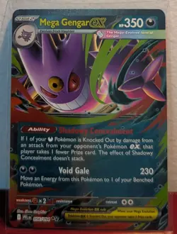 Pokemon TCG Mega Gengar Ex - ME02: Phantasmal Flames 56/94 Double Rare NM - Image 1