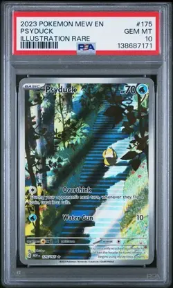 PSA 10 Psyduck #175 - Pokemon 151 Illustration - TCG GEM MINT - Image 1