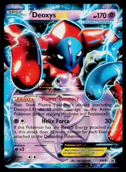 Deoxys EX Team Plasma - Holo #BW82 Promo Pokemon Black and White NM - Image 1