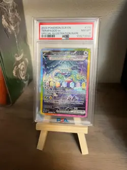 2024 POKEMON SCR EN-STELLAR CROWN SPECIAL ILLUSTRATION RARE TERAPAGOS EX PSA 8 - Image 1