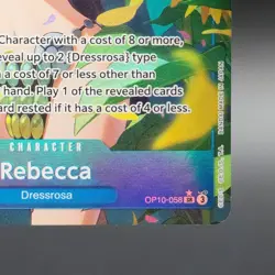 One Piece Rebecca OP10-058 SR* Alternate Art - Royal Blood - Image 5