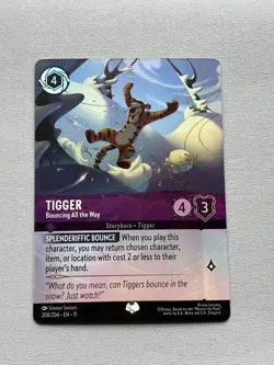 Tigger - Bouncing All The Way - Disney Lorcana Winterspell - #208/204 Epic Foil - Image 1