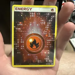 Pokemon Fire Energy EX Emerald 102/106 Ultra Rare Holo Card - Image 1