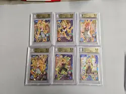UGM3-CCP Full Complete Set of 6 Gogeta Super Dragon Ball Heroes Trading Card - Image 1
