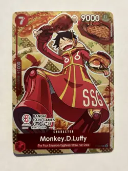 Monkey.D.Luffy (Bandai Card Games Fest 24-25) P-080 One Piece Promotion Cards... - Image 1