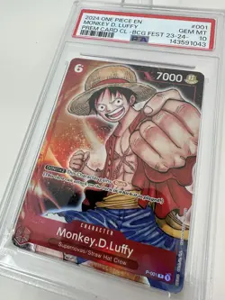 2024 ONE PIECE MONKEY D. LUFFY PSA 10 PREMIUM CARD COLLECTION BANDAI FEST 23-24 - Image 3