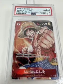2024 ONE PIECE MONKEY D. LUFFY PSA 10 PREMIUM CARD COLLECTION BANDAI FEST 23-24 - Image 4