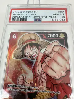 2024 ONE PIECE MONKEY D. LUFFY PSA 10 PREMIUM CARD COLLECTION BANDAI FEST 23-24 - Image 5