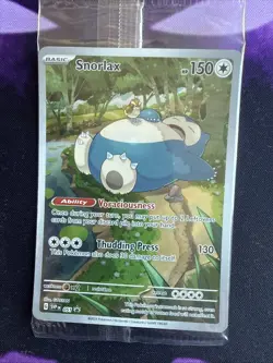 Snorlax SVP EN 051 Black Star Promo Scarlet & Violet Pokemon 151 Card - SEALED - Image 1