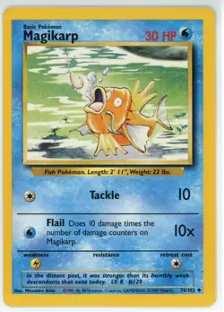 MAGIKARP - 35/102 - Base Set - Pokemon Card - LP - Vintage - Image 1