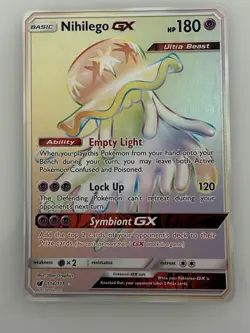 Pokemon TCG English Card Hidden Fates Shiny Vault Nihilego GX SV62/SV94 NM - Image 1