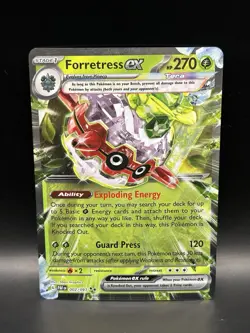 Forretress ex 002/091 - Pokemon Paldean Fates Card - NM - Image 1