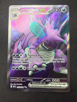 Team Rockets Nidoking ex 216/182 | Destined Rivals Ultra Rare Pokemon Card | NM - Image 1