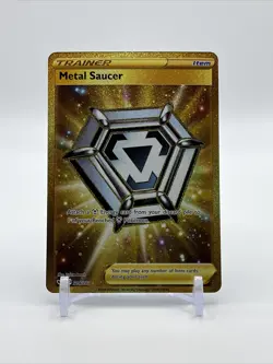 Pokemon Card - Metal Saucer (Secret) - SWSH01: Sword & Shield Base Set 214/202 - Image 1