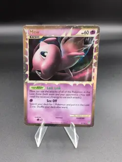 Pokemon Mew Prime TCG Card Triumphant Ultra Rare 97/102 HOLO LP+ - Image 1