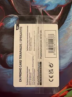 Pokemon Center Promo Sprigatito & Terapagos Card 161/191 Sealed Stamped Horizons - Image 2