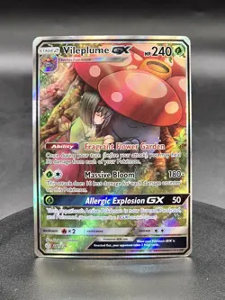 Pokemon TCG Vileplume GX 211/236 ( Full Art ) Cosmic Eclipse Rare Card - Image 1