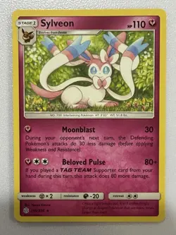 NM/EX - Sylveon - 155/236 - Cosmic Eclipse - Pokemon Card - Image 1