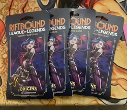 Riftbound League Of Legends Origins 14 Card Booster Pack. 4 Pack (lot 4) - Image 1