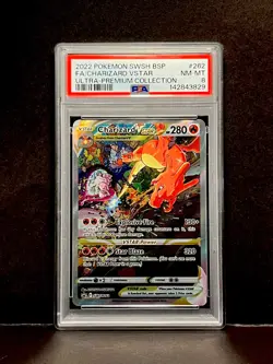 PSA 8 NM-MINT Charizard VSTAR SWSH262 FULL ART HOLO 262 SWSH PROMO Pokemon Card - Image 1