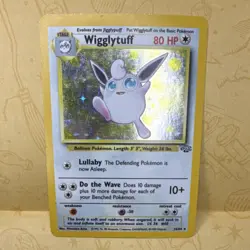 Pokemon Wigglytuff Jungle 16/64 Holo Rare Unlimited 80 HP Card - Image 1