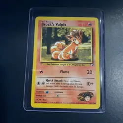 Pokemon Card - Gym Heroes Brock's Vulpix 73/132 WOTC - NM - - - Common - Image 1