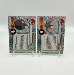 Pokemon Card - Venonat, Venomoth - Topps - Blue Logo - 2 Card Set - Image 2