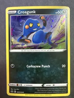 Croagunk - (Cosmos Holo) SWSH245 SWSH: Sword & Shield Promo Cards Holo - Image 1