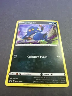 Croagunk - (Cosmos Holo) SWSH245 SWSH: Sword & Shield Promo Cards Holo - Image 2