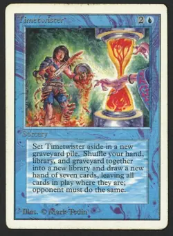 ***Unlimited Timetwister (Edge Wear)*** MTG Unlimited Magic Kid Icarus - Image 1