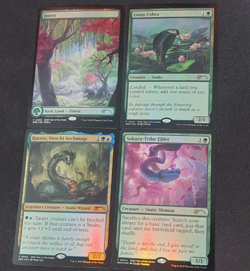 MTG 2025 Year Of The Snake APAC Foil Promo Set NM FOIL EDH 4x Cards - Image 1