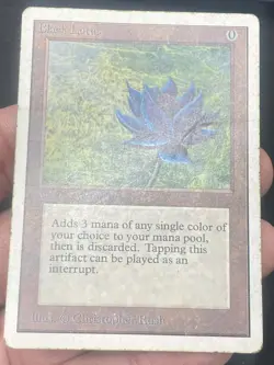 ***Unlimited Black Lotus (Roller Line & Indents)*** MTG Magic Kid Icarus - Image 3