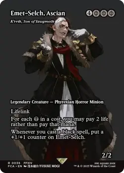 NM Showcase Emet-Selch, Ascian, MTG, Final Fantasy, Magic the Gathering, 36 - Image 1