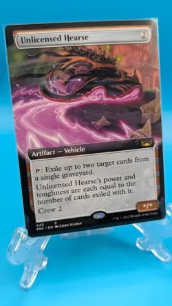 MtG - Unlicensed Hearse (Extended Art) - Streets of New Capenna (Non Foil 440) - Image 1