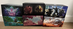 MTG LOT 6 EMPTY FAT PACK / BUNDLE BOXES MAGIC THE GATHERING - USED - Image 1