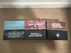 MTG LOT 6 EMPTY FAT PACK / BUNDLE BOXES MAGIC THE GATHERING - USED - Image 2