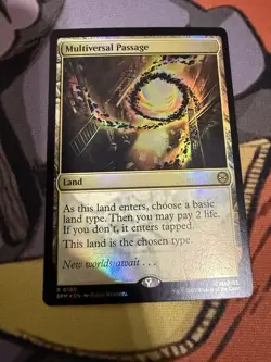 MTG Multiversal Passage Foil R 0180 Rare Land Marvel’s Spider-Man SPM NM - Image 1