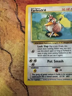 Pokemon Farfetch’d Base Set 27/102 LP Vintage WOTC 1999 - Image 4