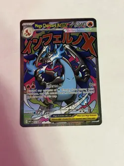 Pokemon Mega Charizard X EX 360 HP Full Art Promo Holo 023 Me: Mega Evolution - Image 1