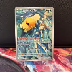 Pokemon Misty's Psyduck Illustration Rare Full Art Holo Sv10 193/182 - Image 1