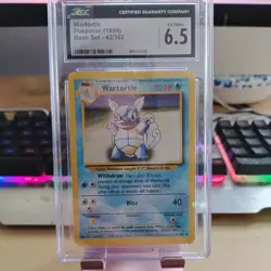 Wartortle Base Set 42/102 Uncommon Pokemon Card Unlimited Edition NM - Image 1
