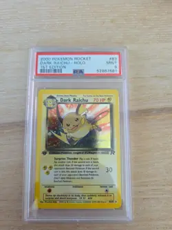 2000 Pokemon Team Rocket 1st Edition Holo Dark Raichu #83 PSA 9 MINT - Image 1