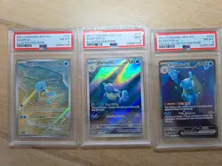 2023 Pokemon 151 Blastoise Squirtle Wartortle 171 171 200 PSA 8 9 - Image 1