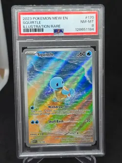 2023 Pokemon 151 Blastoise Squirtle Wartortle 171 171 200 PSA 8 9 - Image 2