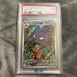 PSA 9 Haunter Illustration Rare #027 2025 Pokemon Mep Black Star Promo 139843693 - Image 1