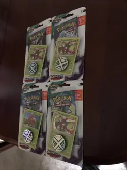 Pokemon Sun & Moon Guardians Rising Blister Lurantis Tsareena Artwork Set 4 Pack - Image 4