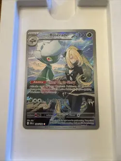 Pokemon TCG Cynthia's Roserade Destined Rivals Illustration Rare 184/182 Holo NM - Image 1