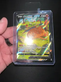 Pokemon Charizard V SWSH260 Black Star Promo NM MISCUT ERROR PERFECT CORNERS - Image 1