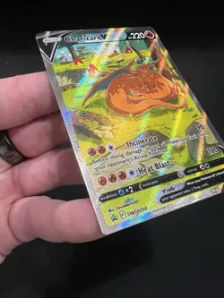 Pokemon Charizard V SWSH260 Black Star Promo NM MISCUT ERROR PERFECT CORNERS - Image 3