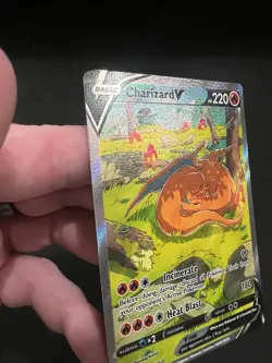Pokemon Charizard V SWSH260 Black Star Promo NM MISCUT ERROR PERFECT CORNERS - Image 4